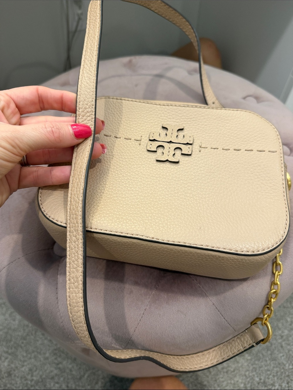 Tory Burch Blush Crossbody Pebbled Leather - Picture 4 of 4